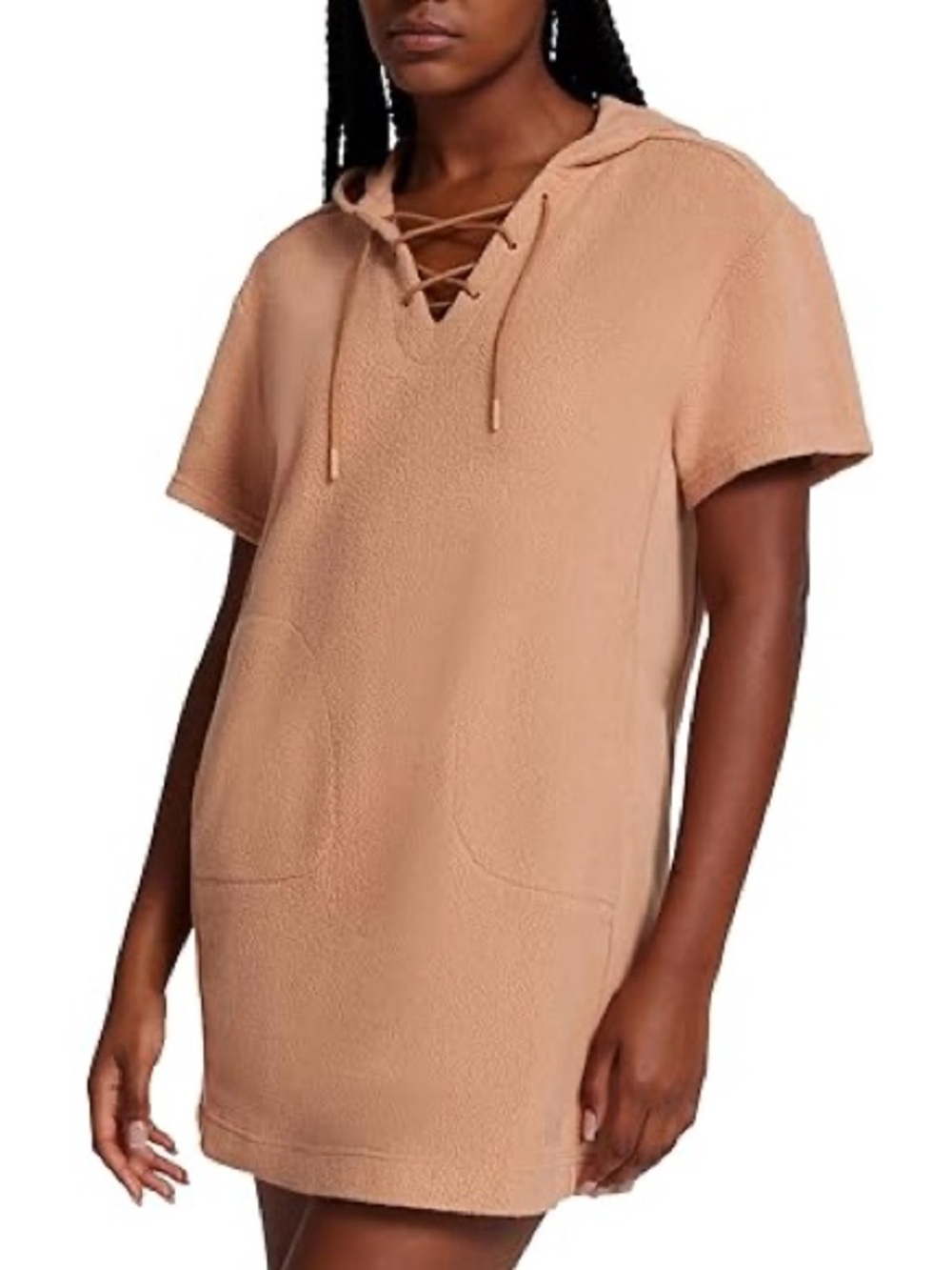 UGG Yasmine Fleece Hooded Mini Dress